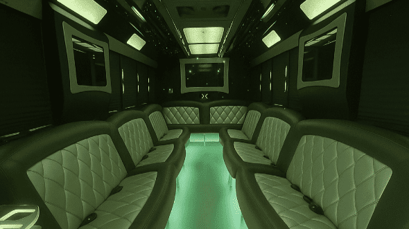 16 Passenger Party Bus Interior